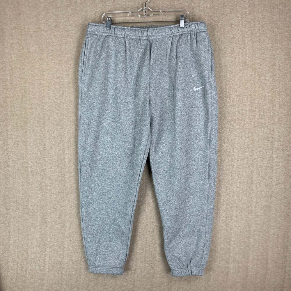 Nike Women's Club Training Fleece Jogger Gray Size XXL CJ1790-063 Sweatpants